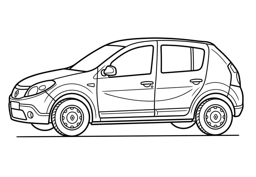 Renault Sandero Boyama Sayfası