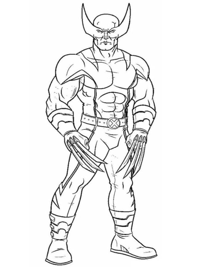 Şaşırtıcı Wolverine Boyama Sayfası