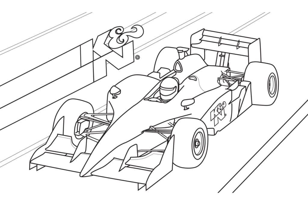 Temel Formula 1 Boyama Sayfası