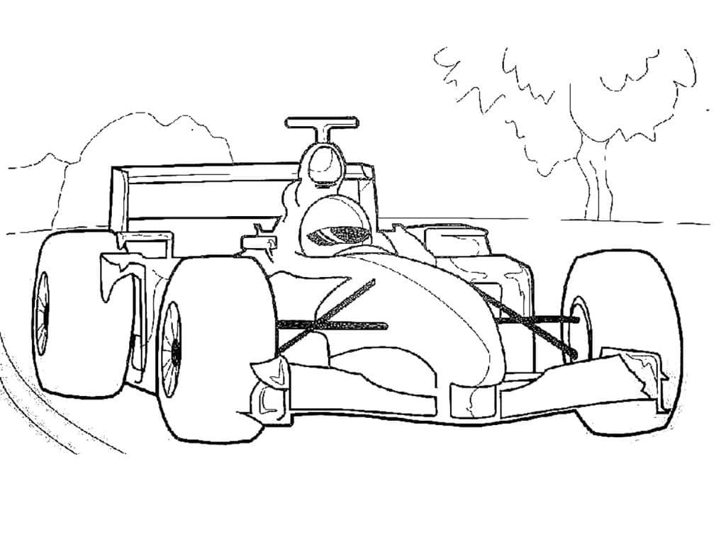 Ücretsiz Formula 1 Boyama Sayfası