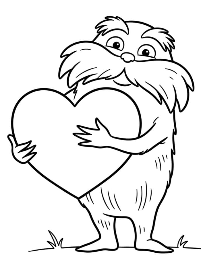 Ücretsiz Lorax Boyama Sayfası