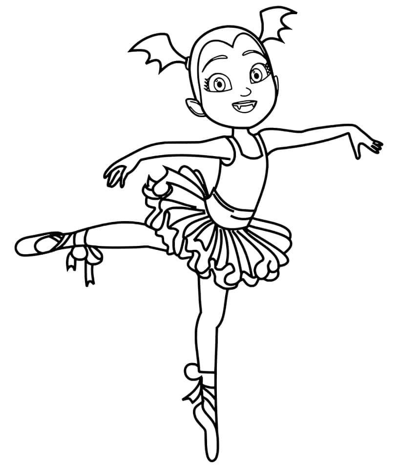 Vampirina Çocuklar İçin Boyama Sayfası