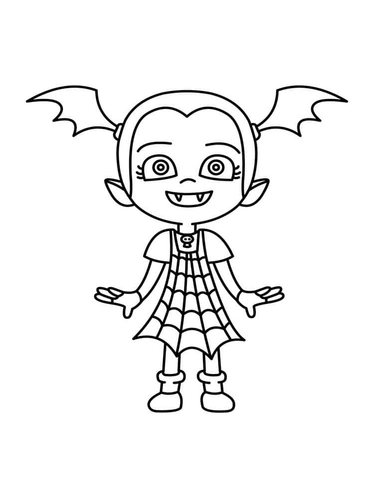 Vampirina Ücretsiz Yazdırılabilir Boyama Sayfası
