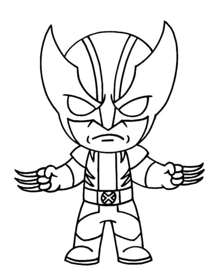 Wolverine Baskı İçin Boyama Sayfası