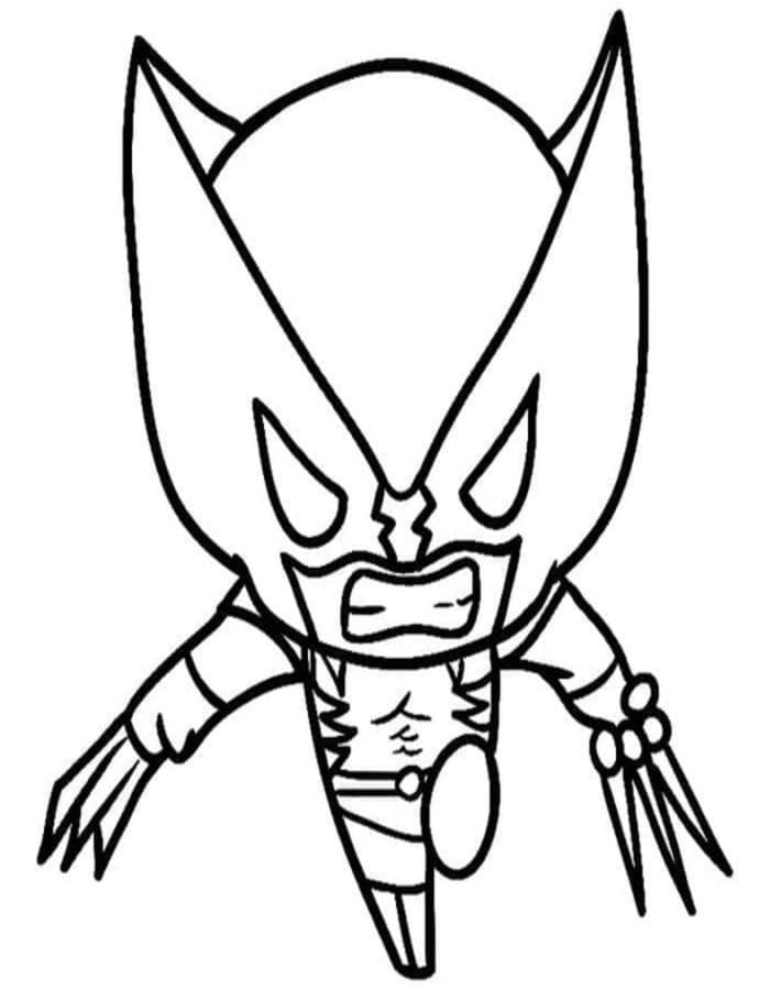 Yazdırılabilir Wolverine Boyama Sayfası