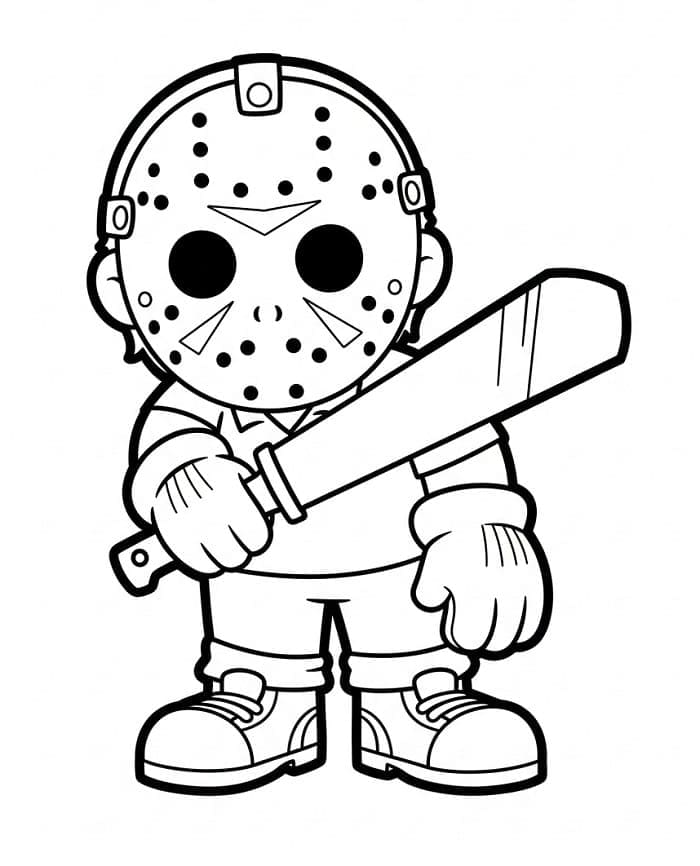 Jason Voorhees Bedava Boyama Sayfası