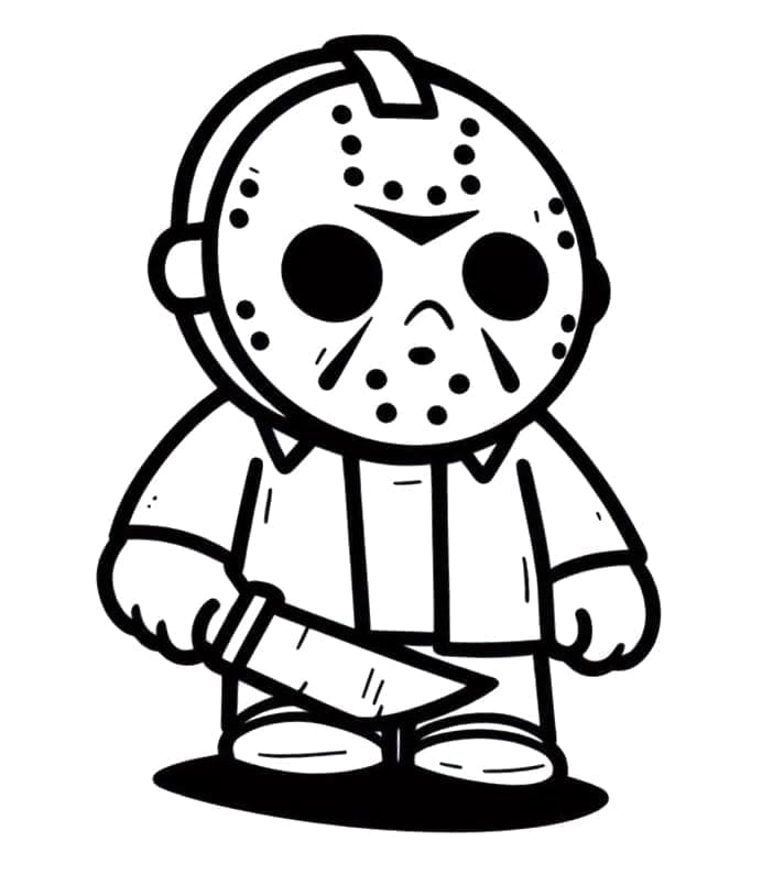 Komik Jason Voorhees Boyama Sayfası