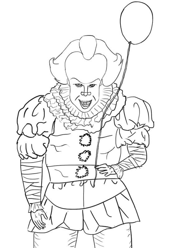 Kötü Pennywise Boyama Sayfası