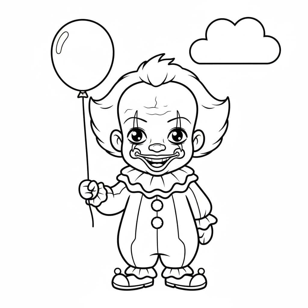 Küçük Pennywise Boyama Sayfası
