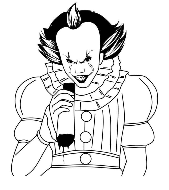 Pennywise Ücretsiz Yazdırılabilir Boyama Sayfası