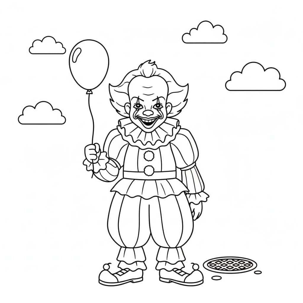 Pennywise Yazdır Boyama Sayfası