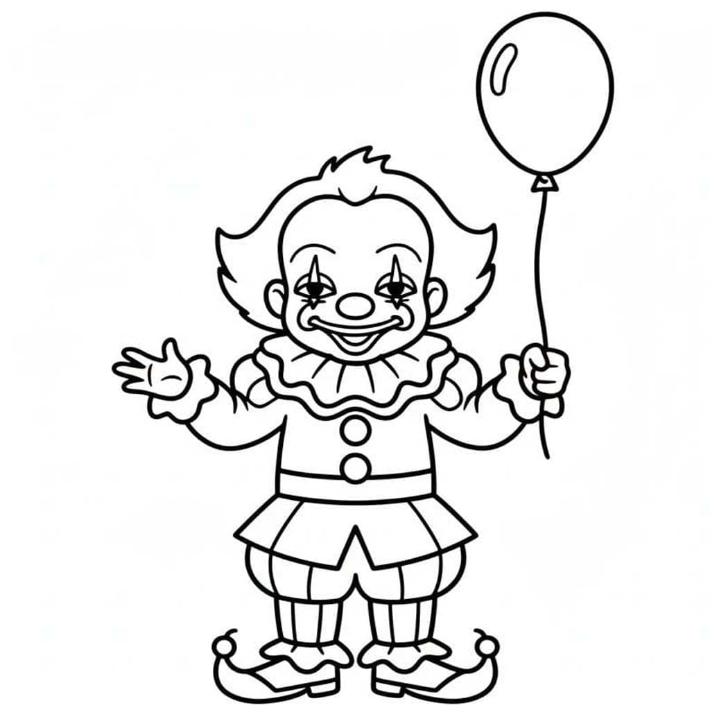 Ücretsiz Pennywise Boyama Sayfası