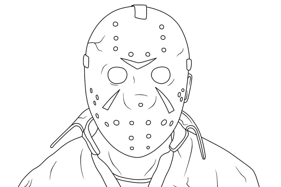 Ürkütücü Jason Voorhees Boyama Sayfası
